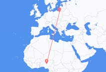 Flyreiser fra Abuja, Nigeria til Szczytno, Polen