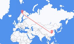 Flyrejser fra Yueyang, Kina til Kiruna, Sverige