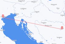 Flyreiser fra Tuzla, Bosnia-Hercegovina til Venezia, Italia