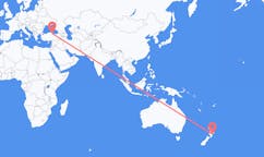 Flyg från Napier, Nya Zeeland till Samsun