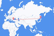 Flyreiser fra Wakkanai, Japan til Istanbul, Tyrkia