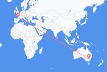 Flyrejser fra Wagga Wagga, Australien til Bordeaux, Frankrig