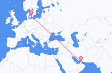 Vluchten van Ras al-Khaimah, Verenigde Arabische Emiraten naar Kopenhagen, Denemarken