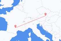 Loty z Rodez, Francja z Wiedeń, Austria