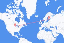 Vluchten van Minneapolis, Verenigde Staten naar Helsinki, Finland