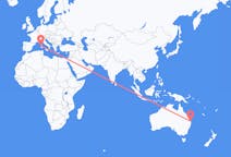 Flights from Brisbane, Australia to Alghero, Italy