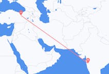 Flyreiser fra Pune, India til Erzincan, Tyrkia