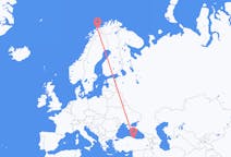 Flyg från Tromsö, Norge till Samsun, Turkiet