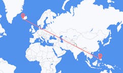 Flyreiser fra Ozamiz City, Filippinene til Reykjavík, Island