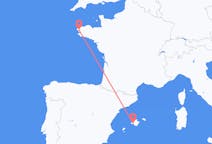 Vluchten van Brest, Frankrijk naar Palma, Spanje