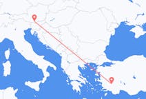 Vols depuis la ville de Klagenfurt vers la ville de Denizli