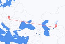 Flyreiser fra Nukus, til Budapest