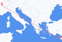 出发地 塞浦路斯帕福斯目的地 瑞士日内瓦的航班