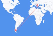 Flyreiser fra Punta Arenas, Chile til Zakynthos Island, Hellas