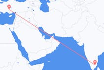 Flights from Tiruchirappalli to Konya