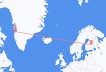 เที่ยวบิน จาก อาเสี่ย, กรีนแลนด์ ไปยัง โกเปียว, ฟินแลนด์