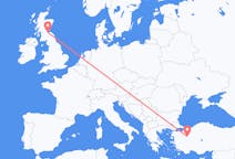 Flüge von Edinburgh, Schottland nach Kütahya, die Türkei
