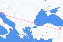 Flyreiser fra Erzincan, Tyrkia til Pula, Kroatia