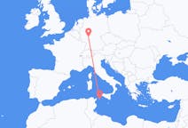 Vluchten van Pantelleria, Italië naar Frankfurt, Duitsland