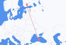 Flyg från Sinop, Turkiet till Helsingfors, Finland