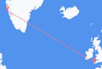 Flyreiser fra Maniitsoq, Grønland til Newquay, England