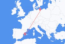 Voli da Stettino, Polonia a Ibiza, Spagna