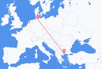 Flights from Hamburg to Kavala Prefecture
