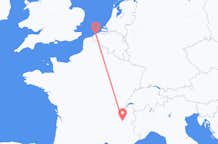 Flyg från Grenoble, Frankrike till Ostend, Belgien