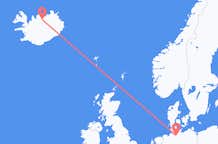 Flyreiser fra Hamburg, Tyskland til Akureyri, Island