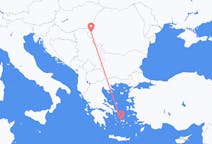 Flights from Parikia to Timișoara