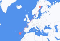 出发地 葡萄牙丰沙尔目的地 瑞典于默奥的航班