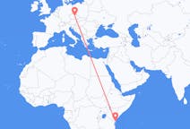 Flyrejser fra Mombasa, Kenya til Pardubice, Tjekkiet