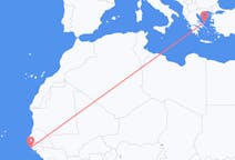 Flyrejser fra Cap Skiring, Senegal til Skíros, Grækenland