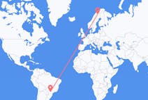 Flyreiser fra Londrina, Brasil til Kiruna, Sverige