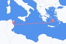Flyg från Monastir till Santorini