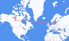 Flüge von Yellowknife, Kanada nach Bornholm, Dänemark