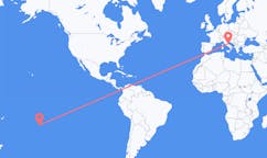 Flyreiser fra Tubuai, Fransk Polynesia til Pescara, Italia