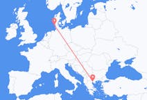 Vluchten van Westerland, Duitsland naar Thessaloniki, Griekenland