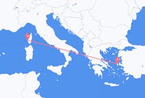 出发地 法国阿雅克肖目的地 希腊希俄斯的航班
