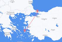 Flyreiser fra Ikaria, Hellas til Istanbul, Tyrkia