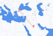 Loty z Al-Kasim, Arabia Saudyjska z Stambuł, Turcja