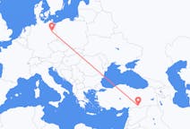Loty z Sanliurfy, Turcja z Berlin, Niemcy
