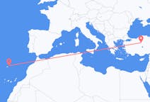Flug frá Ankara, Tyrklandi til Porto Santo, Portúgal