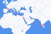 Flyreiser fra Madurai, India til Reus, Spania