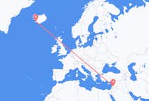 시리아 다마스쿠스에서 출발해 아이슬란드 레이캬비크로(으)로 가는 항공편