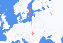 Flyg från Mariehamn, Åland till Oradea, Rumänien