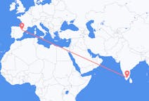 Flights from Madurai to Zaragoza