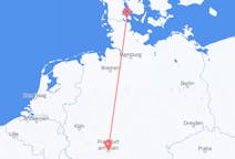 Fly fra Frankfurt til Sønderborg