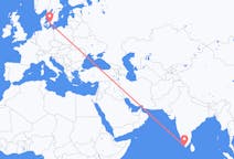 Flights from Thiruvananthapuram, India to Copenhagen, Denmark