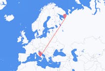 Flights from Arkhangelsk, Russia to Naples, Italy